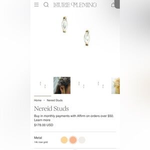 Laurie Fleming Nereid Studs (pair)